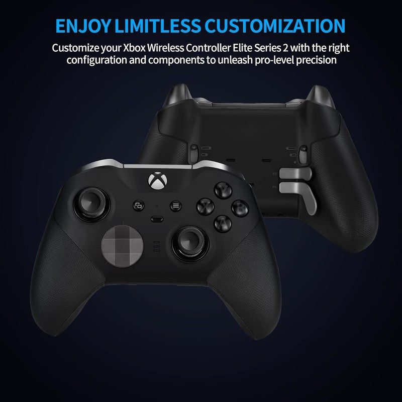 KOOWOD Accessories for Xbox Elite Controller Series 2-13 in 1 Replacement Paddles Thumbsticks Joystick Analog Sticks Parts Repair Kit Component Set with 2 D-Pads, 1 Tool - Image 2